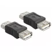Delock USB Adapter, USB A schwarz weiblich/weiblich (Stecker)