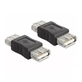 Delock USB Adapter, USB A schwarz weiblich/weiblich (Stecker) Delock USB Adapter, USB A schwarz weiblich/weiblich (Stecker)