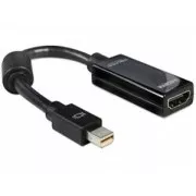 Delock DisplayPort mini (Stecker) auf HDMI A (Buchse) Adapter, schwarz