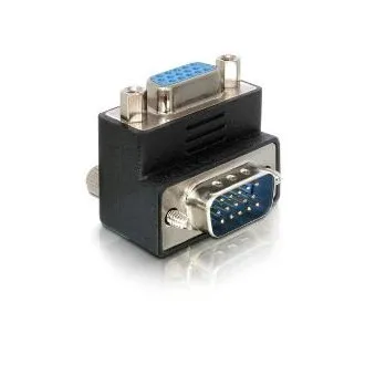 Delock VGA-Adapter, Stecker auf Buchse, rechtwinklig Delock VGA-Adapter, Stecker auf Buchse, rechtwinklig