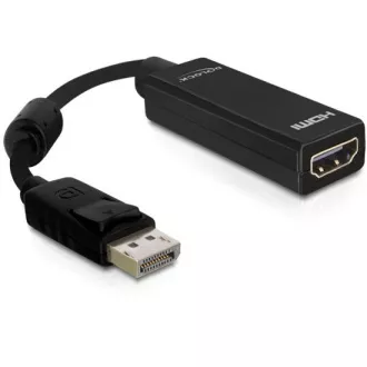 Delock Displayport 20pin Stecker > HDMI 19 pin Buchse, Länge 12,5 cm Delock Displayport 20pin Stecker > HDMI 19 pin Buchse, Länge 12,5 cm