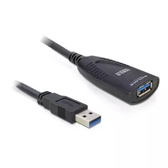 Delock USB 3.0 A/A Verlängerungskabel, Stecker/Buchse, Länge 5m mit aktiver Verstärkung