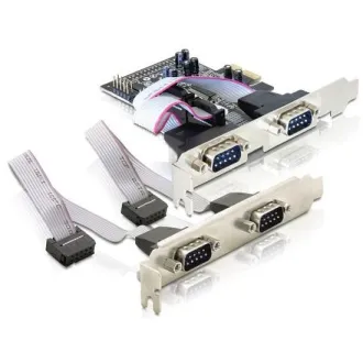 Delock Adapter PCI Express x1 4xserielle Schnittstelle   Low Profile