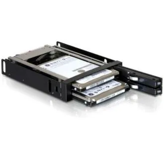 DeLock Wechselrahmen 3,5" für 2x 2,5" SATA-Festplatten DeLock Wechselrahmen 3,5" für 2x 2,5" SATA-Festplatten