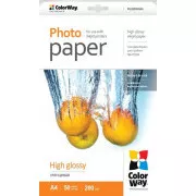 COLORWAY Fotopapier/ hochglänzend 200g/m2, A4/ 50 Stück