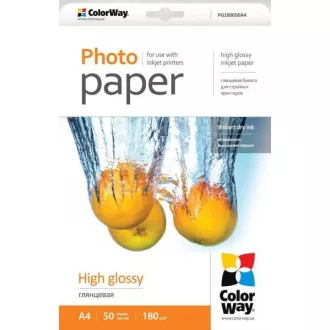 COLORWAY Fotopapier/ hochglänzend 180g/m2, A4/ 50 Stück COLORWAY Fotopapier/ hochglänzend 180g/m2, A4/ 50 Stück