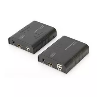 DIGITUS HDMI KVM Extender, 120 m, Full HD, 1080p über Netzwerkkabel (Cat 5, 5E, 6),