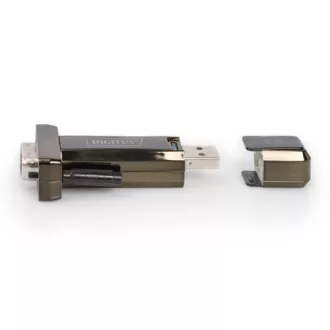 DIGITUS USB 2.0 auf seriell, DSUB 9M Konverter inkl. USB A Kabel 80cm DIGITUS USB 2.0 auf seriell, DSUB 9M Konverter inkl. USB A Kabel 80cm