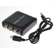 PremiumCord HDMI-zu-Composite-Signal- und Stereo-Audio-Adapter