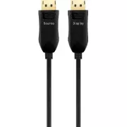 PremiumCord Optisches DisplayPort 1.3/1.4 Anschlusskabel M/M, vergoldeter Stecker 30m