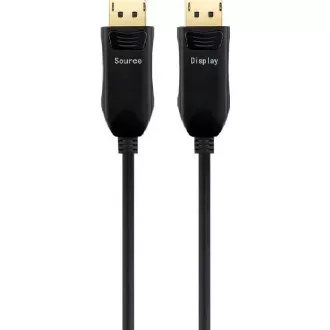 PremiumCord Optisches DisplayPort 1.3/1.4 Anschlusskabel M/M, vergoldeter Stecker 30m