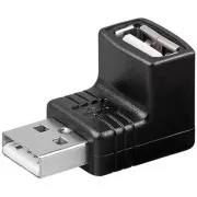 PremiumCord USB-Reduzierer A-A, Stecker/Buchse 90°