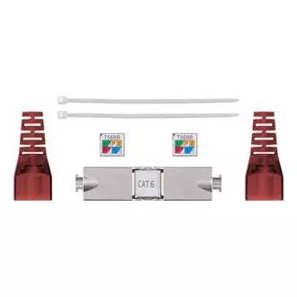PremiumCord PremiumCord Werkzeuglose Kabelabzweigdose für Cat.6 Kabel, geschirmt
