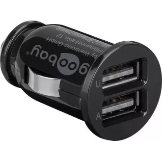 goobay Netzteil 12V Autoadapter auf 2x USB 2,1A schwarz goobay Netzteil 12V Autoadapter auf 2x USB 2,1A schwarz