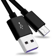PremiumCord Kabel USB 3.1 C/M - USB 2.0 A/M, Superschnellladung 5A, schwarz, 2m