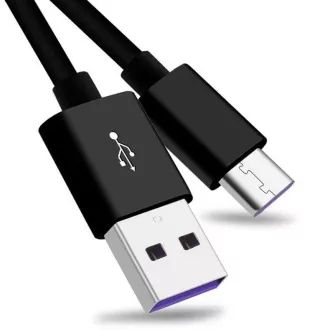 PremiumCord Kabel USB 3.1 C/M - USB 2.0 A/M, Superschnellladung 5A, schwarz, 2m