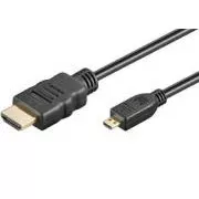 PremiumCord 4K HDMI A - HDMI micro D Kabel, 3m