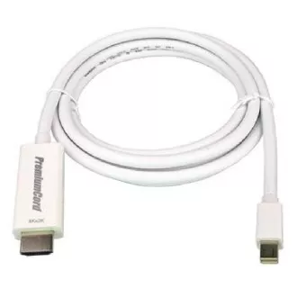 PremiumCord mini DisplayPort 1.2 auf HDMI 2.0 Kabel für 4Kx2K@60Hz, 1m PremiumCord mini DisplayPort 1.2 auf HDMI 2.0 Kabel für 4Kx2K@60Hz, 1m