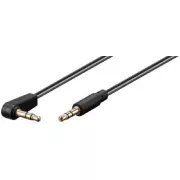 PremiumCord Kabel Klinke 3,5mm - 3,5mm Stecker 90° M/M 1,5m