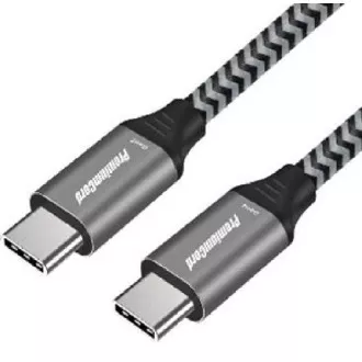 PremiumCord USB-C Kabel ( USB 3.2 GEN 2x2, 5A, 100W, 20Gbit/s ) 1,5m, Baumwollgeflecht PremiumCord USB-C Kabel ( USB 3.2 GEN 2x2, 5A, 100W, 20Gbit/s ) 1,5m, Baumwollgeflecht