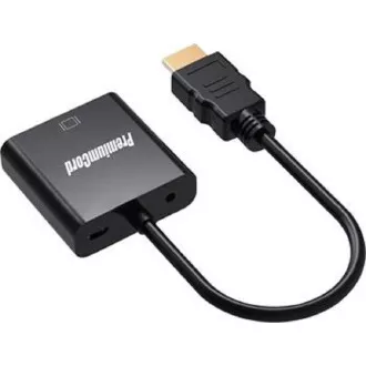 PremiumCord HDMI zu VGA Konverter mit 3.5mm Stereo Klinke - schwarz PremiumCord HDMI zu VGA Konverter mit 3.5mm Stereo Klinke - schwarz