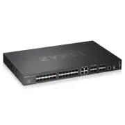 Zyxel XGS4600-32F, verwalteter Layer-3 -Gigabit-Switch mit 32 Ports, 24x Gigabit-SFP   4x Gigabit-Dual-Personality (RJ45/SFP)   4x