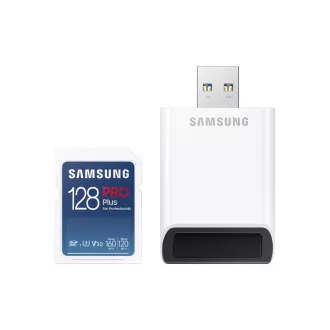 Samsung/SDXC/128GB/180MBps/USB 3.0/USB-A/Klasse 10/  Adapter