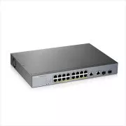 Zyxel GS1350-18HP, 18 Port verwalteter CCTV PoE-Switch, große Reichweite, 250 W (1 Jahr NCC Pro Pack-Lizenz im Lieferumfang enthalten)