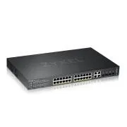 Zyxel GS2220-28HP, EU-Region, 24-Port GbE L2 PoE-Switch mit GbE Uplink (1 Jahr NCC Pro Pack-Lizenz im Lieferumfang enthalten)