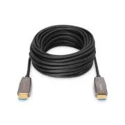 Digitus HDMI AOC hybrid optisches Kabel, Typ A M/M, 10m, UHD 8K@60Hz, CE, gold, bl