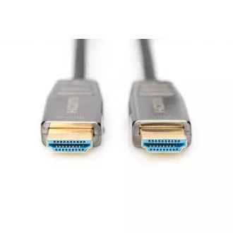 Digitus HDMI AOC hybrid optisches Kabel, Typ A M/M, 10m, UHD 8K@60Hz, CE, gold, bl Digitus HDMI AOC hybrid optisches Kabel, Typ A M/M, 10m, UHD 8K@60Hz, CE, gold, bl