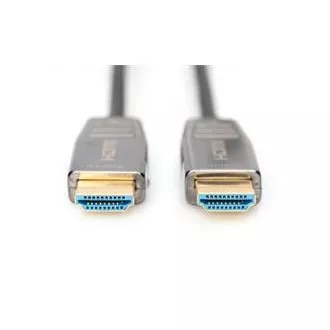 Digitus HDMI AOC hybrid optisches Kabel, Typ A M/M, 10m, UHD 8K@60Hz, CE, gold, bl Digitus HDMI AOC hybrid optisches Kabel, Typ A M/M, 10m, UHD 8K@60Hz, CE, gold, bl