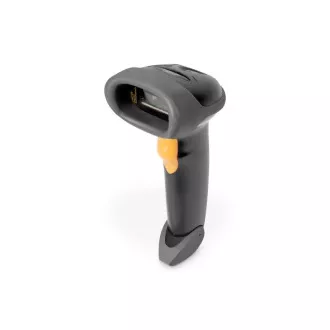 DIGITUS 2D Barcode Handscanner, QR Code kompatibel, bidirektional 200 Scans/Sek, 2 m USB-RJ45 Kabel, mit Halterung