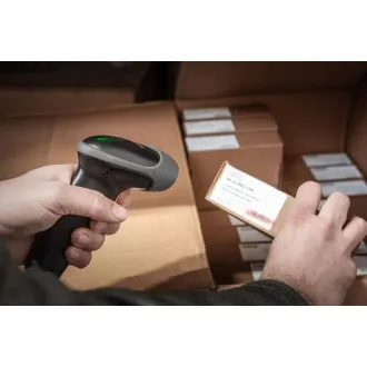 DIGITUS 2D Barcode Handscanner, QR Code kompatibel, bidirektional 200 Scans/Sek, 2 m USB-RJ45 Kabel, mit Halterung