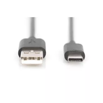 Digitus USB C auf A Anschlusskabel 1,0 m, 3A, 480 MB, Version 2.0 Digitus USB C auf A Anschlusskabel 1,0 m, 3A, 480 MB, Version 2.0