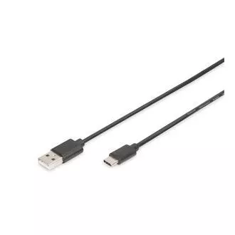 Digitus USB C auf A Anschlusskabel 1,0 m, 3A, 480 MB, Version 2.0 Digitus USB C auf A Anschlusskabel 1,0 m, 3A, 480 MB, Version 2.0