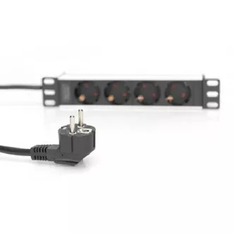 DIGITUS 10"-Schubladenleiste mit Aluminiumprofil, 4-fach Sicherheitssteckdosen DIGITUS 10"-Schubladenleiste mit Aluminiumprofil, 4-fach Sicherheitssteckdosen