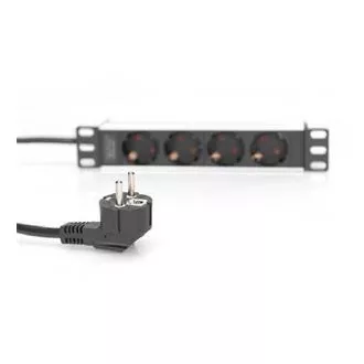 DIGITUS 10"-Schubladenleiste mit Aluminiumprofil, 4-fach Sicherheitssteckdosen DIGITUS 10"-Schubladenleiste mit Aluminiumprofil, 4-fach Sicherheitssteckdosen