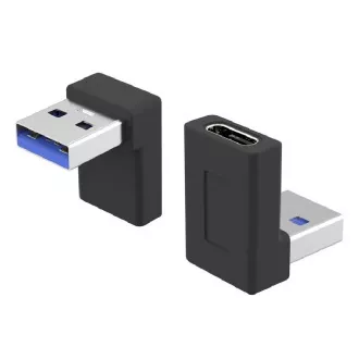 PremiumCord 90° gebogen USB-C Buchse auf USB3.0 Typ A Stecker