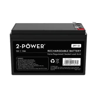 2-Power 2P7-12 12V 7Ah VRLA Batterie F2 ( Faston 250)