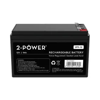 2-Power 2P9-12 12V 9Ah VRLA Batterie F2 ( FASTON 250 ) 2-Power 2P9-12 12V 9Ah VRLA Batterie F2 ( FASTON 250 )
