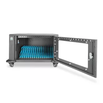 DIGITUS Tablet-Ladewagen 16 Ladestationen für bis zu 14" Geräte, el. Schloss, schwarz 384 x 550 x 375 mm DIGITUS Tablet-Ladewagen 16 Ladestationen für bis zu 14" Geräte, el. Schloss, schwarz 384 x 550 x 375 mm
