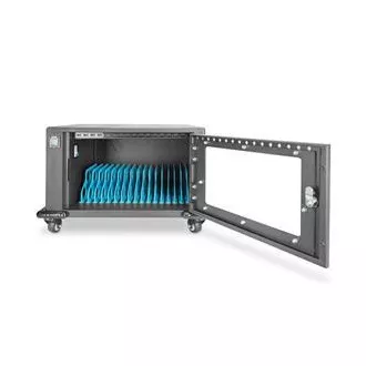 DIGITUS Tablet-Ladewagen 16 Ladestationen für bis zu 14" Geräte, el. Schloss, schwarz 384 x 550 x 375 mm DIGITUS Tablet-Ladewagen 16 Ladestationen für bis zu 14" Geräte, el. Schloss, schwarz 384 x 550 x 375 mm