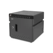 DIGITUS mobile Desktop-Ladeschale für Tablets bis zu 14 Zoll, 10 Geräte. UV-C, USB-C ( bis zu 20W pro Gerät