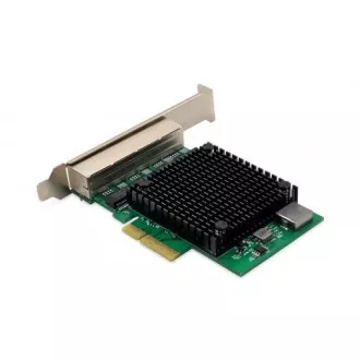 DIGITUS 4 Port RJ45 RTL8125B 2.5 GBits Server NIC