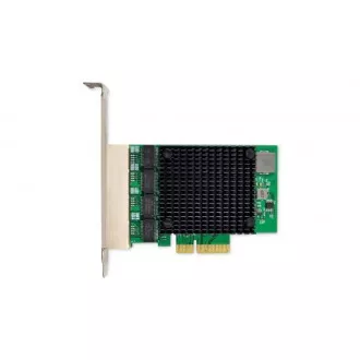 DIGITUS 4 Port RJ45 RTL8125B 2.5 GBits Server NIC