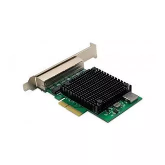 DIGITUS 4 Port RJ45 RTL8125B 2.5 GBits Server NIC