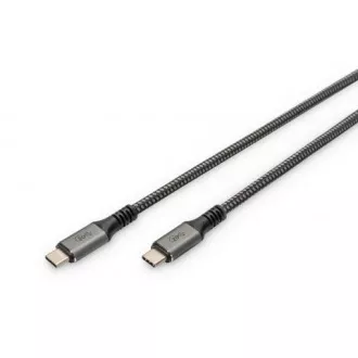 DIGITUS Anschlusskabel USB 4, TypC auf TypC, AL-Gehäuse PP-Geflecht 4K@60Hz, PD3.0, 20Gbits/s, 3m, bl. DIGITUS Anschlusskabel USB 4, TypC auf TypC, AL-Gehäuse PP-Geflecht 4K@60Hz, PD3.0, 20Gbits/s, 3m, bl.
