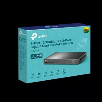 TP-Link Switch TL-SL1311P 8x LAN/PoE , 2x GLAN, 1x SFP , 65W TP-Link Switch TL-SL1311P 8x LAN/PoE , 2x GLAN, 1x SFP , 65W