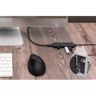 Digitus USB 3.0 Hub 4-Port, Slim Line, 1,2m Kabel